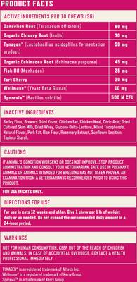 Show full view: Rocco & Roxie Supply Co. Chicken Flavored Allergy Chew Supplement for Cats, 3.7-oz bag slide 10 of 12