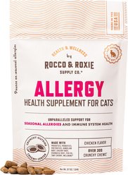 Rocco & Roxie Supply Co. Chicken Flavored Allergy Chew Supplement for Cats, 3.7-oz bag