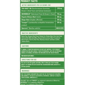 Rocco & Roxie Supply Co. Chicken Flavored Digestive Aid Probiotic Chew Supplement for Cats, 3.7-oz bag