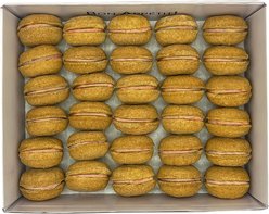 Bonne et Filou Handmade Pumpkin Human-Grade Macaron Dog Treats, 40 count