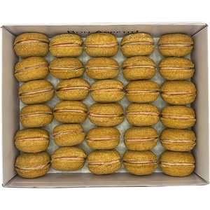 Bonne et Filou Handmade Pumpkin Human-Grade Macaron Dog Treats, 40 count