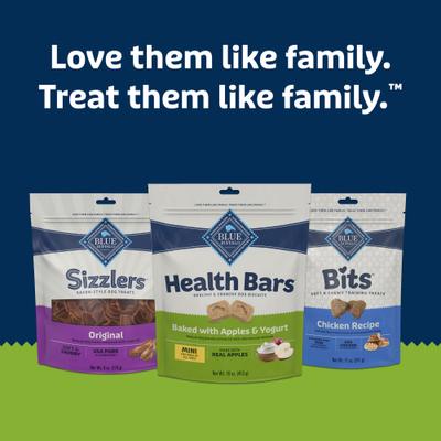 Show full view: Blue Buffalo Health Bars Apple & Yogurt Mini Dog Treats, 1-lb bag slide 10 of 11