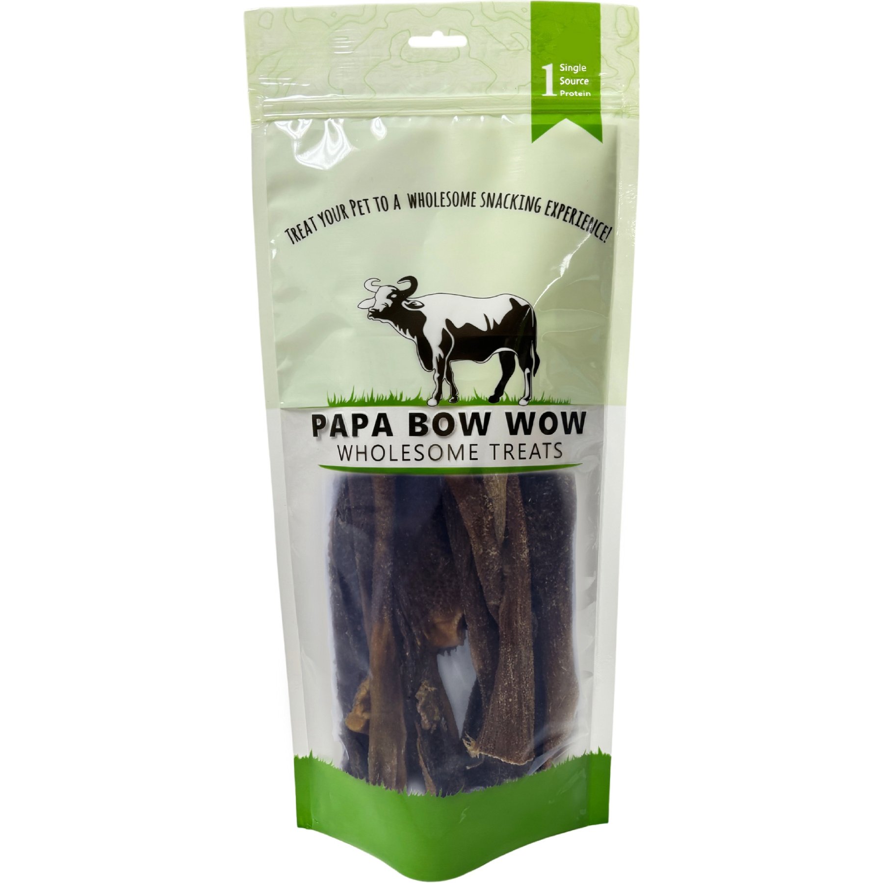Papa Bow Wow Wholesome Treats Tripe 12-inch Natural Dog Chew Treats, 0.5-lb bag