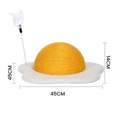 Show full view: Happy & Polly Egg Series Sisal Cat Scratcher Toy, Yellow, 2 count slide 6 of 8