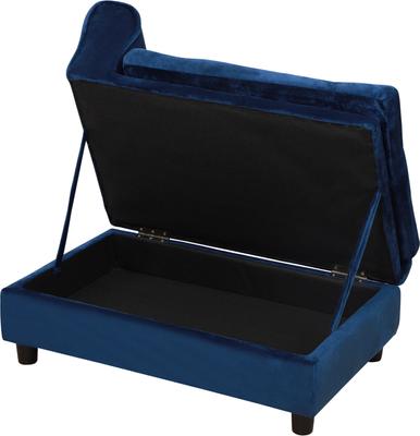 Show full view: jansno Dog Bed with Hidden Storage, Blue slide 6 of 9