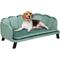 Show in main carousel: jansno Velvet Pearl Design Dog Bed, Green slide 4 of 9