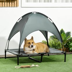 Bencmate Breathable Mesh Portable Cooling Elevated Dog Bed, Grey, Medium slide 1 of 7