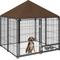 Show in main carousel: Cesicia Steel Dog Crate with Canopy, Black slide 1 of 7
