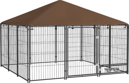 Show full view: jansno Puppy Playpen with Canopy, Coffee slide 6 of 8