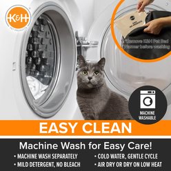 K&H Pet Products Thermo-Snuggle Cup Bomber Heated Dog & Cat Bed, Gray slide 2 of 9