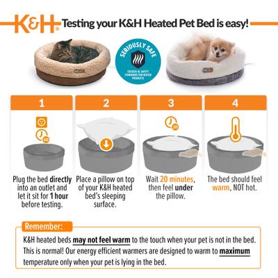 Show full view: K&H Pet Products Thermo-Snuggle Cup Bomber Heated Dog & Cat Bed, Chocolate slide 7 of 12