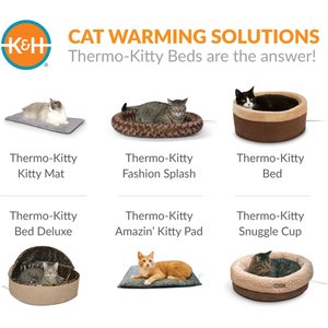 K&H Pet Products Self-Warming Nuzzle Nest Bolster Cat & Dog Bed, Leopard