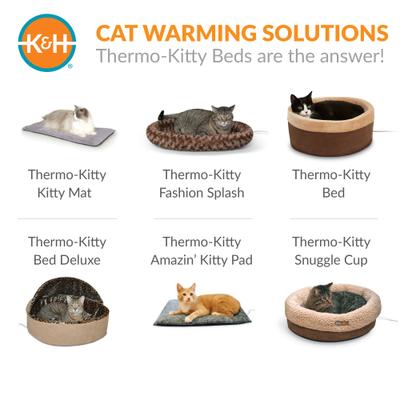 Show full view: K&H Pet Products Self-Warming Nuzzle Nest Bolster Cat & Dog Bed, Leopard slide 8 of 11