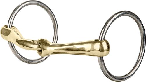 Show full view: M. Toulouse Sanft Demi Anky 16 mm Curved Loose Ring Snaffle Horse Bit, 5-in slide 3 of 3