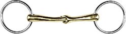 M. Toulouse Sanft Demi Anky 16 mm Curved Loose Ring Snaffle Horse Bit, 5-in