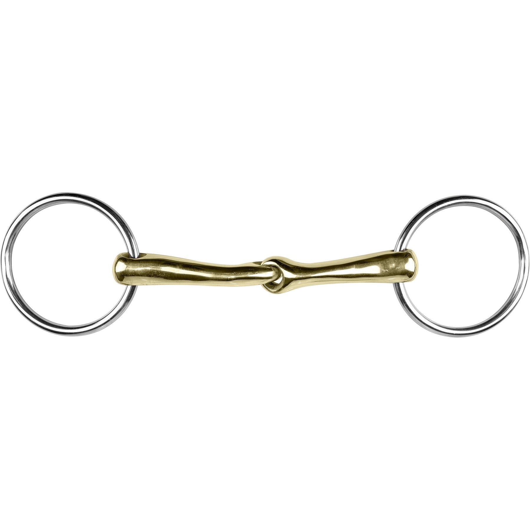 M. Toulouse Sanft Demi Anky 16 mm Curved Loose Ring Snaffle Horse Bit, 5 1/4-in