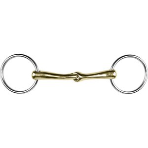 M. Toulouse Sanft Demi Anky 16 mm Curved Loose Ring Snaffle Horse Bit, 5 3/4-in