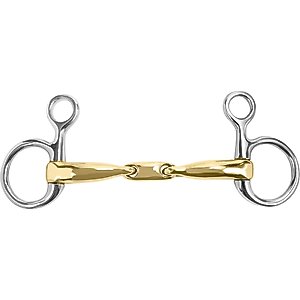 M. Toulouse Sanft Curved Mouth 16 mm Baucher Snaffle with Lozenge Horse Bit, 5 1/2-in