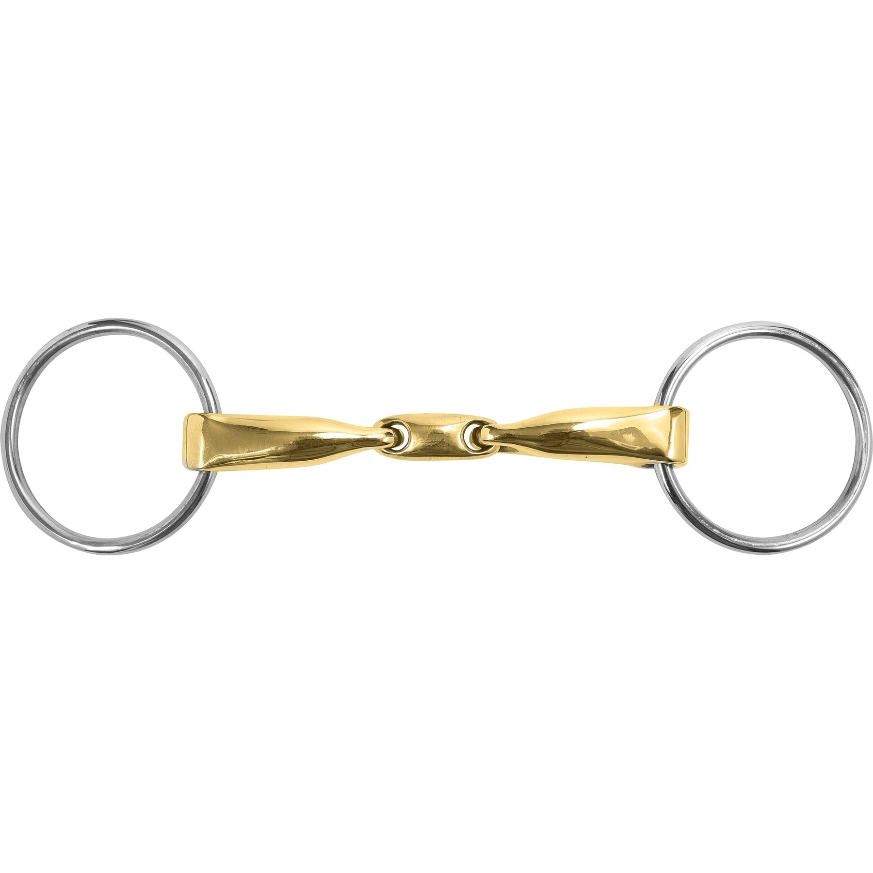 M. Toulouse Sanft Curved Mouth 18 mm Loose Ring Snaffle with Lozenge Horse Bit, 5-in