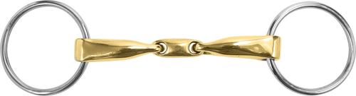 thumbnail image 2 of Flying Horse Loose Ring Snaffle Horse Bit – Curved MP Turtle Model With Lozenge, German Silver, 5 1/2", BNWT 2 of 3
