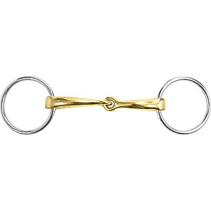M. Toulouse Sanft Curved Mouth 16 mm Loose Ring Snaffle Horse Bit, 5-in