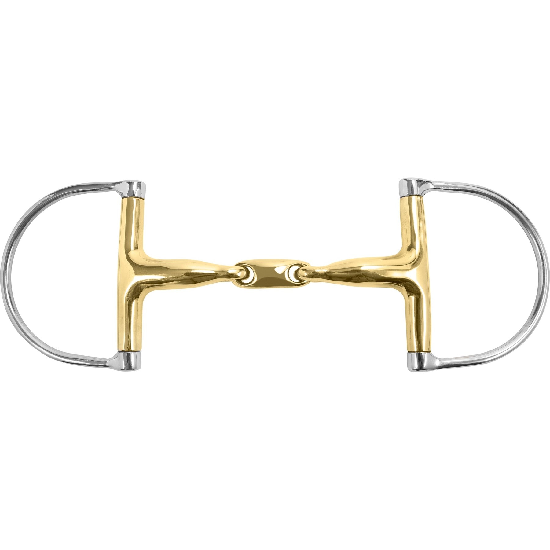 M. Toulouse Sanft Curved Mouth Hunter Horse D-Bit with Lozenge, 5 1/4-in