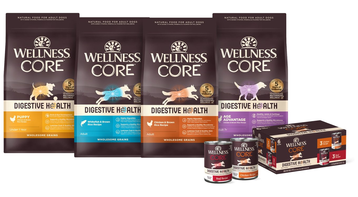 WELLNESS CORE Digestive Health Chicken & Beef Pate Variety Pack Grain