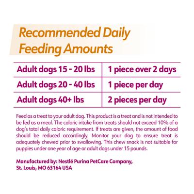 Show full view: DentaLife Plus Immune Support Chicken, Apple & Blueberry Flavor Small/Medium Dental Dog Treats, 8 count slide 10 of 12