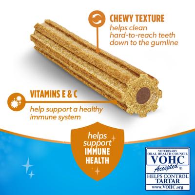 Show full view: DentaLife Plus Immune Support Chicken, Apple & Blueberry Flavor Large Dog Dental Treats, 19 count (original) slide 4 of 12