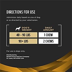 Purina Pro Plan Veterinary Diets Joint Supplement for Dogs, Hip & Joint Soft Chews for Large Dogs, 30 count slide 2 of 8