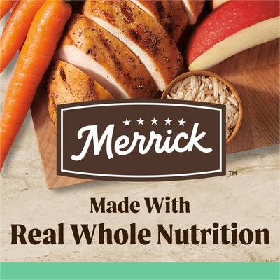 Show full view: Merrick Healthy Grains Senior Recipe Dry Dog Food, 4-lb bag slide 6 of 13