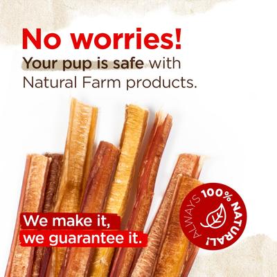 Show full view: Natural Farm 6-inch Thin Bully Sticks Dog Treats, 25 count slide 6 of 7