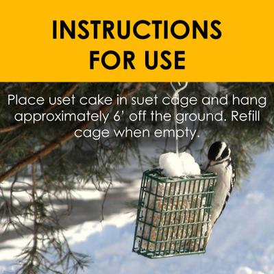 Show full view: Heath Peanut Crunch Suet Cake Wild Bird Food, 3 count slide 5 of 6