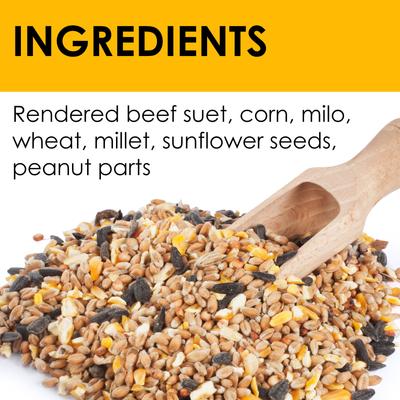 Show full view: Heath Peanut Crunch Suet Cake Wild Bird Food, 3 count slide 3 of 6