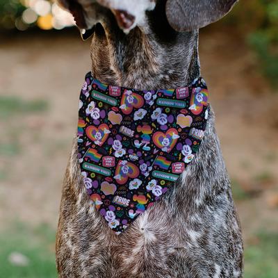 Show full view: Buckle-Down Disney Mickey Mouse Pride Poses Rainbow Collage Dog Bandana slide 4 of 6