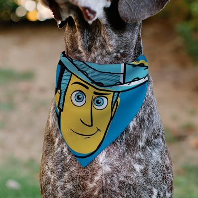 Show full view: Buckle-Down Disney Toy Story Woody Pop Art Face Close Up Dog Bandana slide 5 of 7