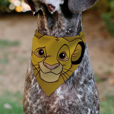 Show full view: Buckle-Down Disney Lion King Young Simba Face Close Up Dog Bandana slide 4 of 6