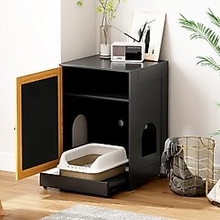 Cesicia Hidden Cat Washroom Cat Litter Box Enclosure, Black slide 2 of 9
