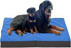 LFC PETS Outdoor Waterproof Orthopedic Dog & Cat Bed with Removable Cover, Navy Blue, X-Large
