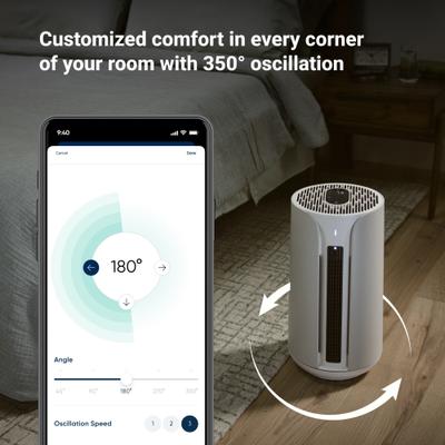 Show full view: Blueair ComfortPure 3-in-1 Air Purifier, Large, White/Grey slide 7 of 9
