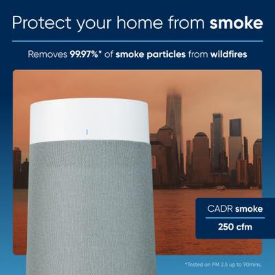 Show full view: Blueair Blue Pure 311i Max Air Purifier, Medium, White/Grey slide 7 of 10