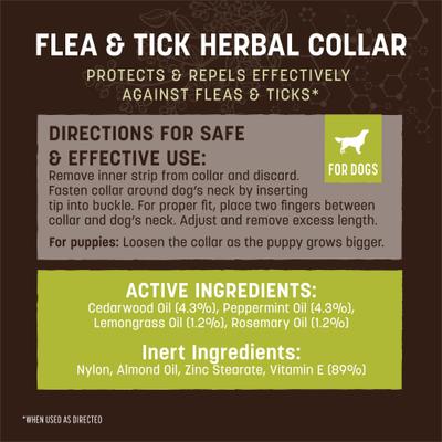 Show full view: Earth Animal Apothecary Natural Flea & Tick Herbal Collar for Dogs, Medium: 21 to 23-in neck slide 3 of 8