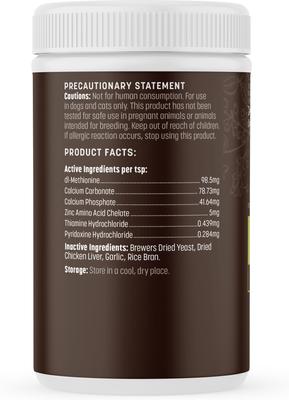 Show full view: Earth Animal Apothecary Natural Flea & Tick Daily Internal Powder Oral Supplement for Dogs & Cats, 1-lb jar slide 3 of 10