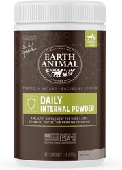 Earth Animal Apothecary Natural Flea & Tick Daily Internal Powder Oral Supplement for Dogs & Cats, 1-lb jar