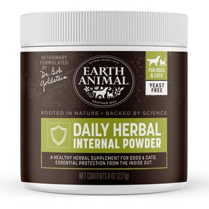 Earth Animal Apothecary Natural Flea & Tick Daily Internal Herbal Powder Oral Supplement for Dogs & Cats, 8-oz jar