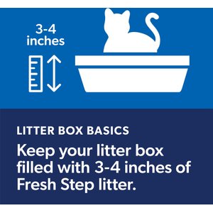 Fresh Step Clean Paws Unscented Clumping Clay Cat Litter, 22.5-lb box