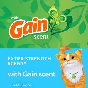 Fresh Step Febreze Freshness Gain Scented Clumping Clay Cat Litter, 42-lb