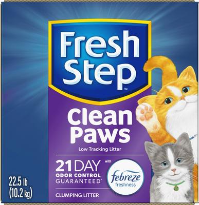 Show full view: Fresh Step Clean Paws Multi-Cat Scented Clumping Cat Litter, 22.5-lb slide 10 of 13