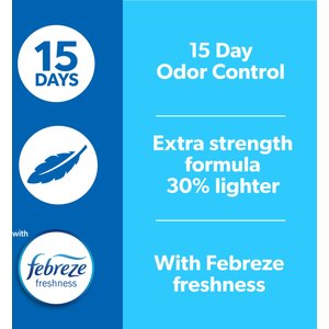 Fresh Step Lightweight Extreme Febreze Scented Clumping Clay Cat Litter, 15.4-lb box