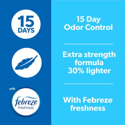 Show full view: Fresh Step Lightweight Extreme Febreze Scented Clumping Clay Cat Litter, 15.4-lb box slide 3 of 14